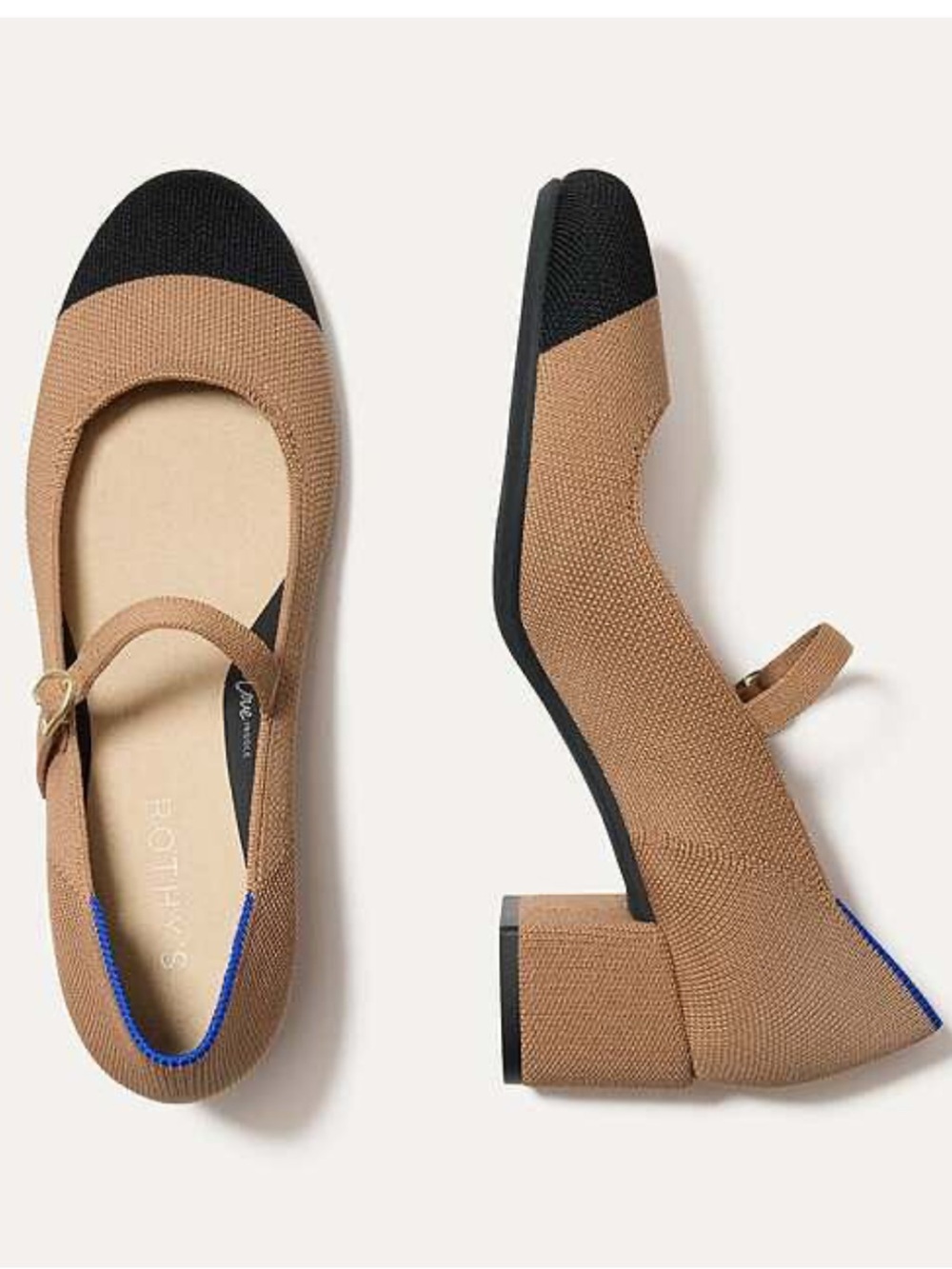 Rothy's The Mary Jane Heels Wren Captoe 9.5